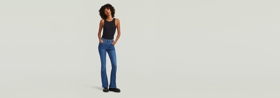 3301 jeans a zampa