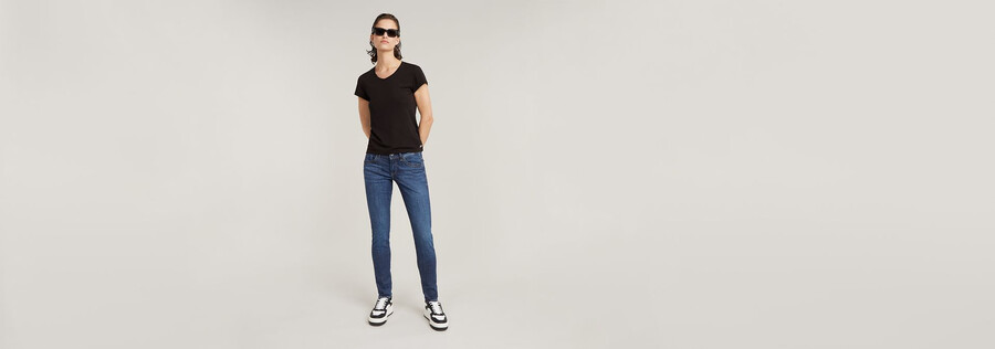 jeans lynn mid skinny