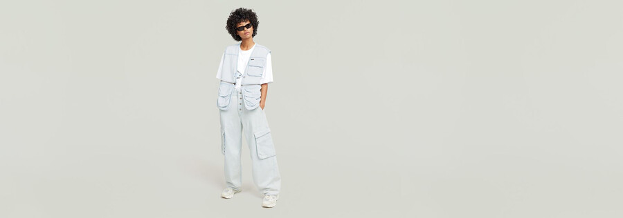 jeans cargo a palloncino