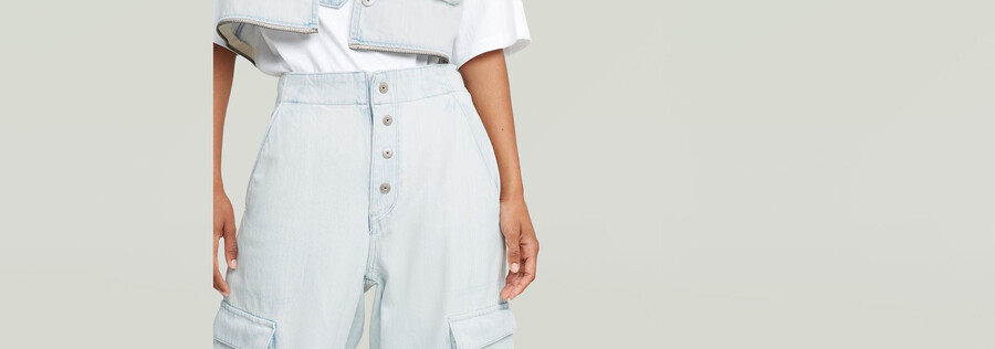 jeans cargo a palloncino