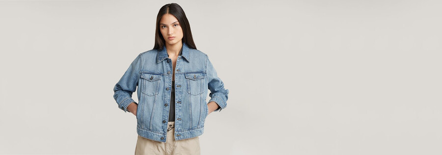 giacca in vero denim