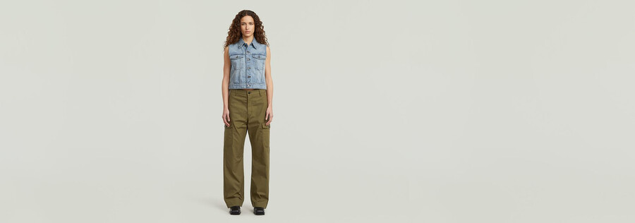 gilet di jeans ristretto