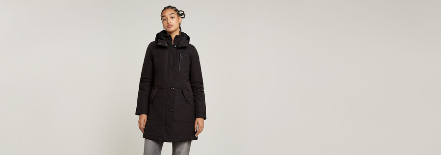 parka imbottito con cappuccio slim vodan
