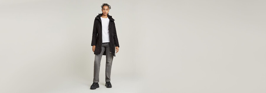 parka imbottito con cappuccio slim vodan