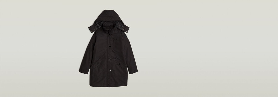parka imbottito con cappuccio slim vodan