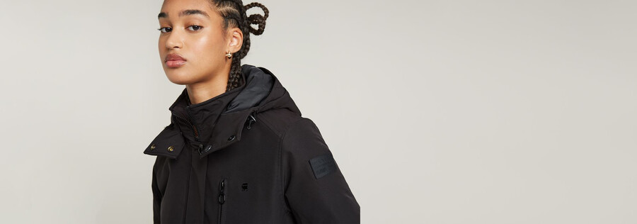 parka imbottito con cappuccio slim vodan