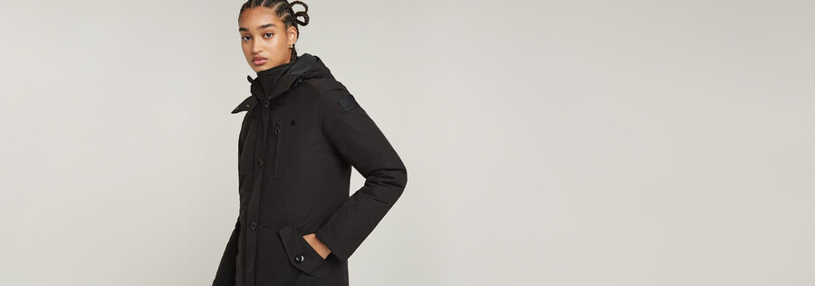 parka imbottito con cappuccio slim vodan