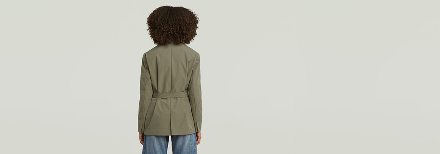 blazer con cintura