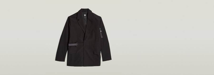 blazer con cintura