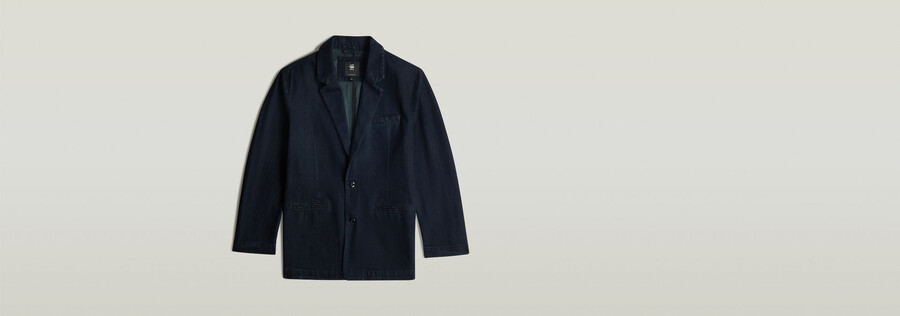 blazer in denim oversize