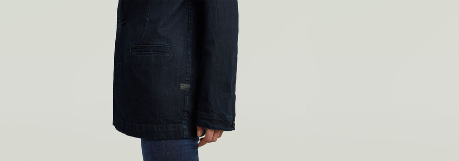 blazer in denim oversize