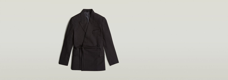 blazer doppiopetto con cintura