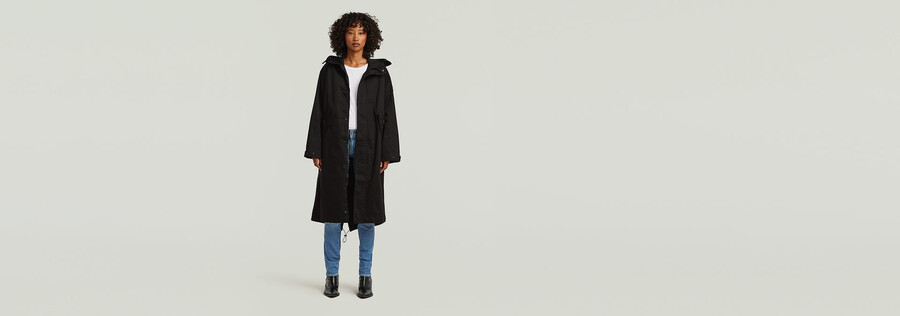 parka largo con cappuccio rovic