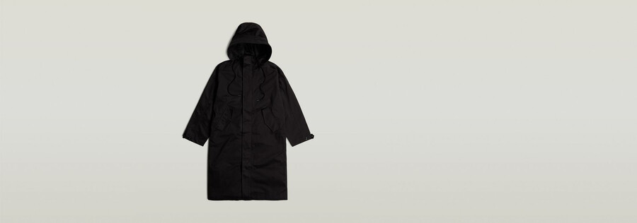 parka largo con cappuccio rovic