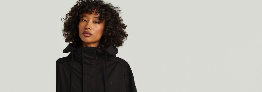 parka largo con cappuccio rovic