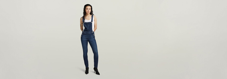 salopette lynn high slim navy