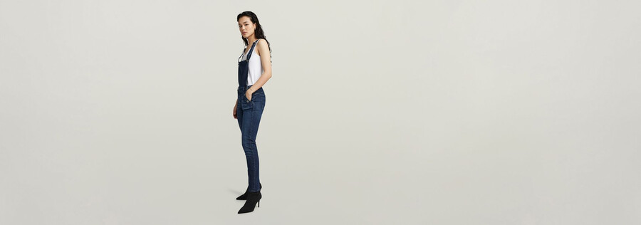 salopette lynn high slim navy