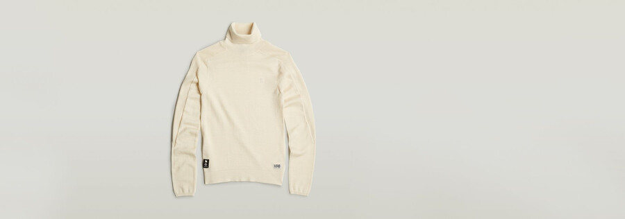 maglione lavorato a maglia con collo alto core slim