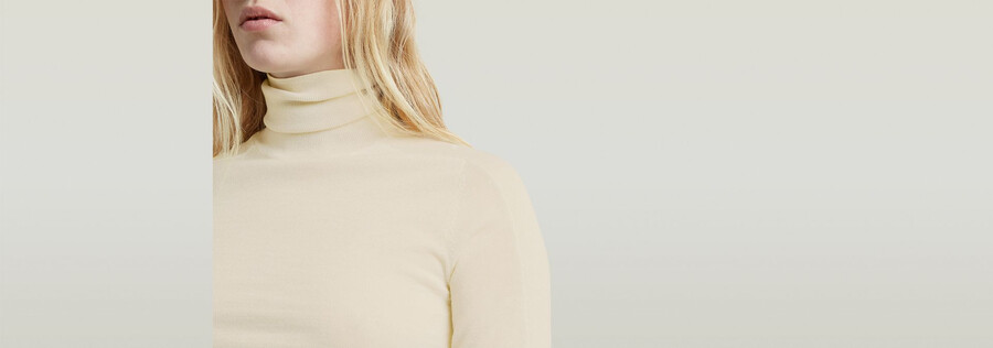 maglione lavorato a maglia con collo alto core slim