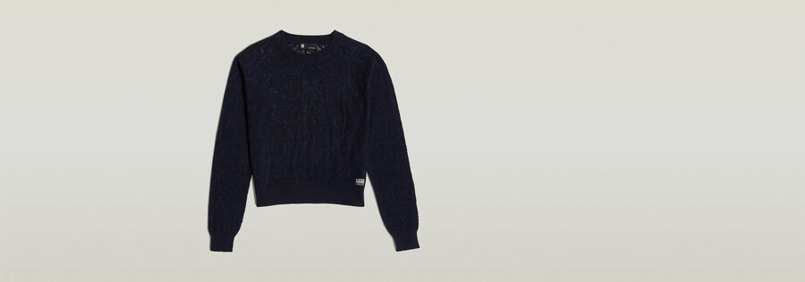 maglione leggero lavorato a maglia pointelle