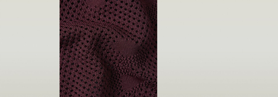 polo in maglia sottile pointelle