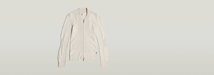 maglia biker 3d slim full zip