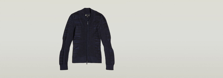 maglia biker 3d slim full zip