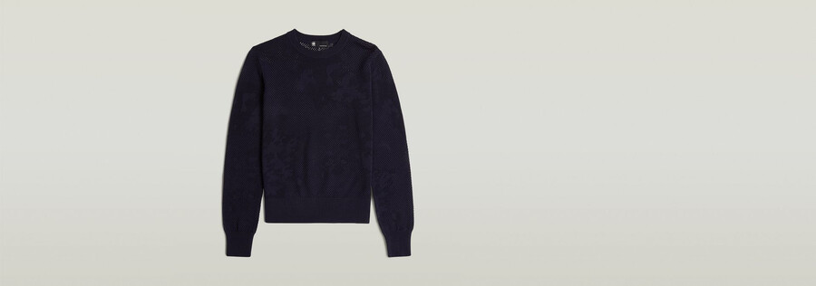 pullover in maglia traforata