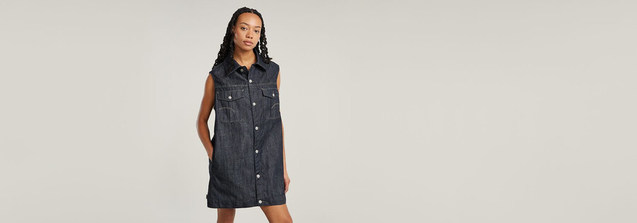 abito oversize senza maniche