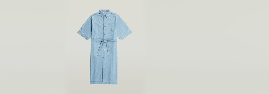 abito camicia in denim carter