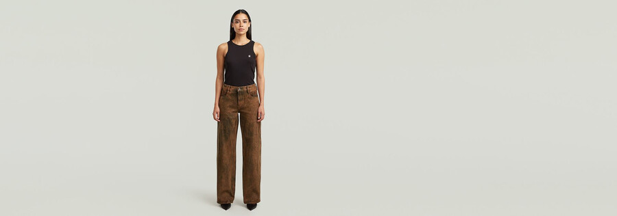 jeans larghi a vita bassa judee