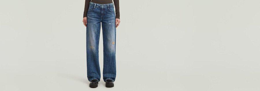jeans larghi a vita bassa judee