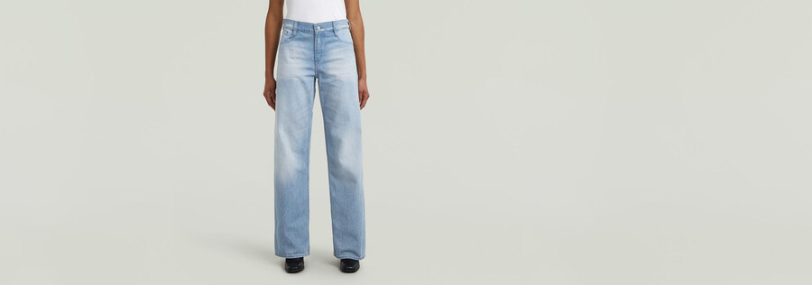 jeans larghi a vita bassa judee