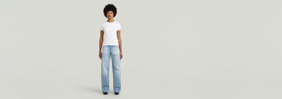 jeans larghi a vita bassa judee
