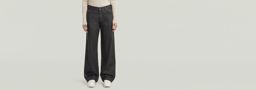 jeans larghi a vita bassa judee