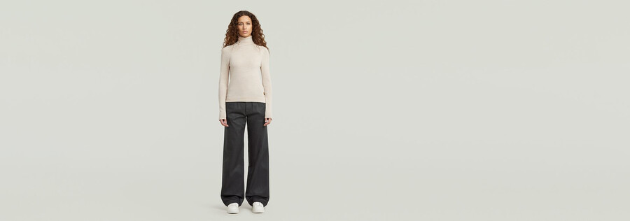 jeans larghi a vita bassa judee