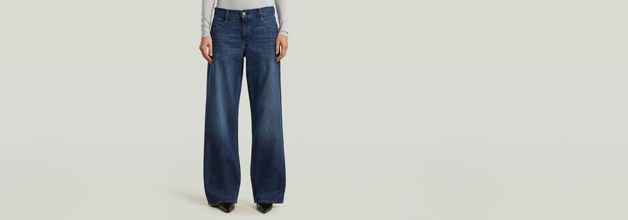 jeans larghi a vita bassa judee