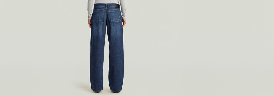 jeans larghi a vita bassa judee