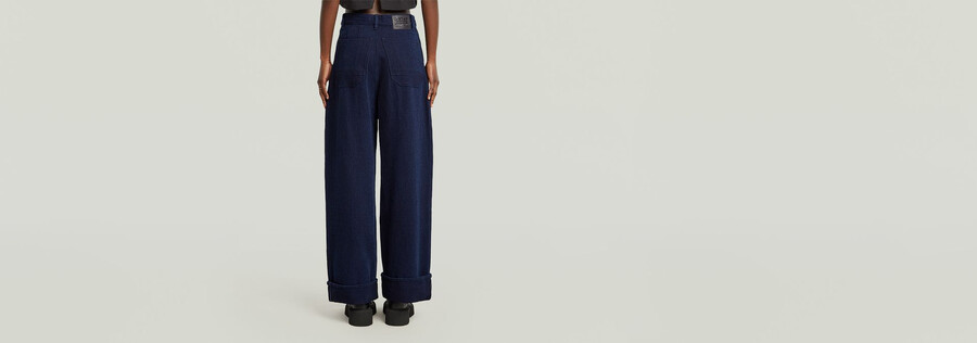 jeans larghi alti roos