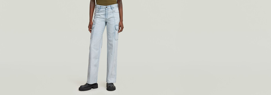 jeans larghi a vita bassa judee cargo