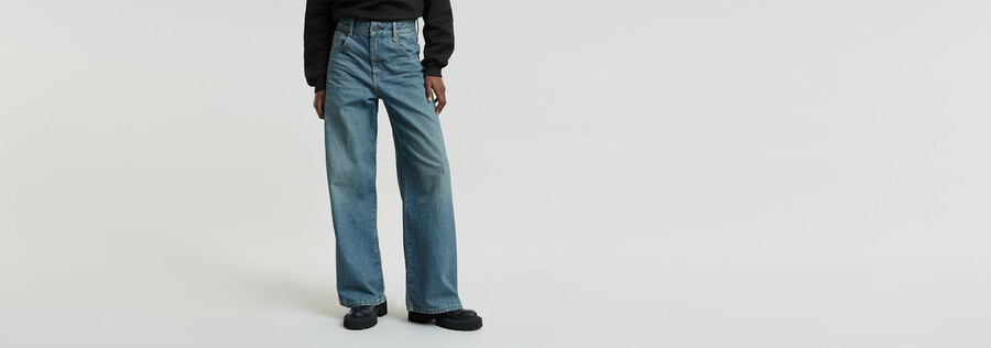 jeans larghi alti da skater