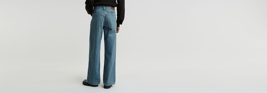 jeans larghi alti da skater