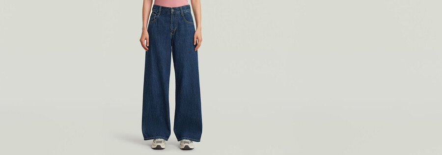 jeans larghi alti da skater