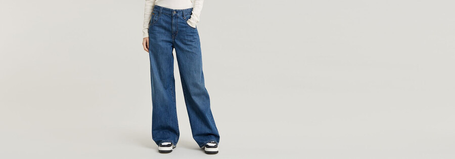 jeans larghi alti da skater