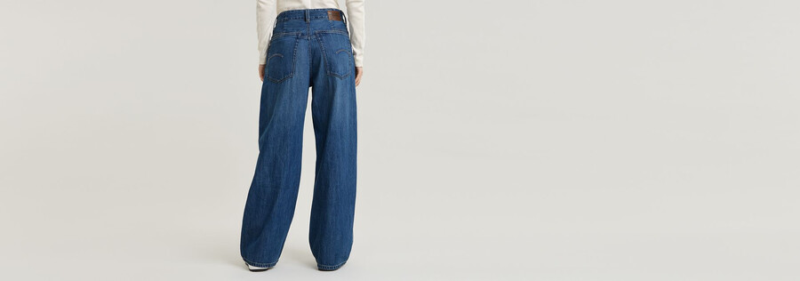 jeans larghi alti da skater