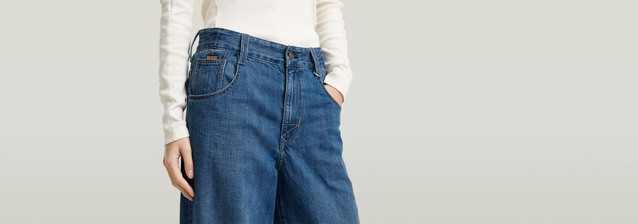 jeans larghi alti da skater
