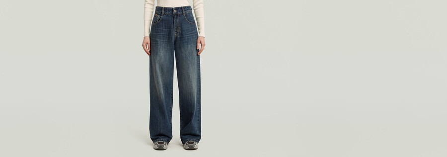 jeans larghi alti da skater