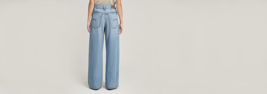 jeans larghi alti da skater