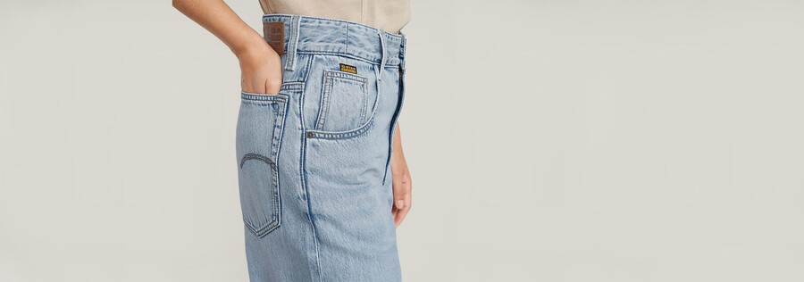 jeans larghi alti da skater
