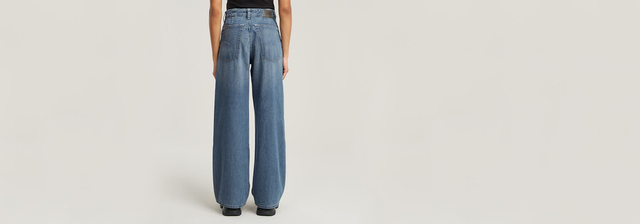 jeans larghi alti da skater